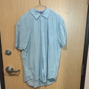 Tommy Hilfiger Light Blue Casual Button Down Shirt